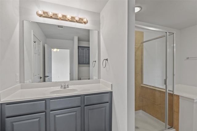 5719 Butterfly Way, Fairview, TX 75069 - full bathroom with vanity and a shower stall