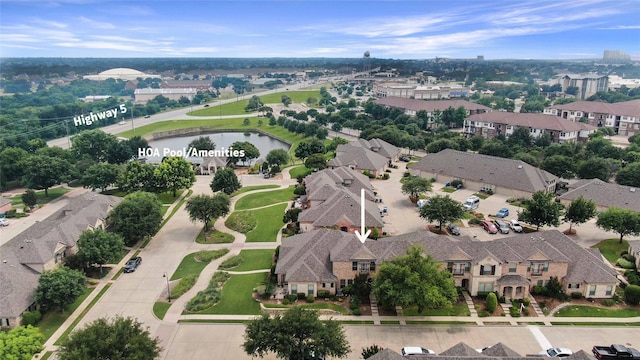 5719 Butterfly Way, Fairview, TX 75069 - aerial view of a nearby body of water