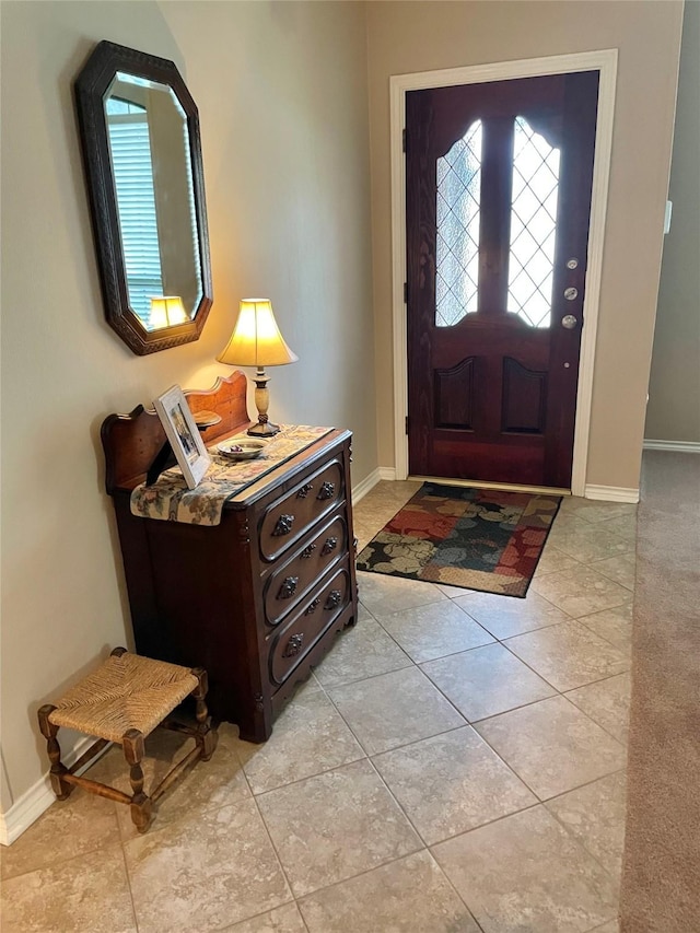 1405 Heritage Hill Dr, Desoto, TX 75115 - entryway featuring baseboards and light tile patterned flooring