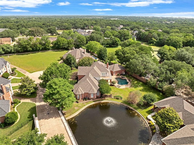 5503 Arch Bridge Ct, Arlington, TX 76017 - aerial perspective of suburban area featuring a large body of water