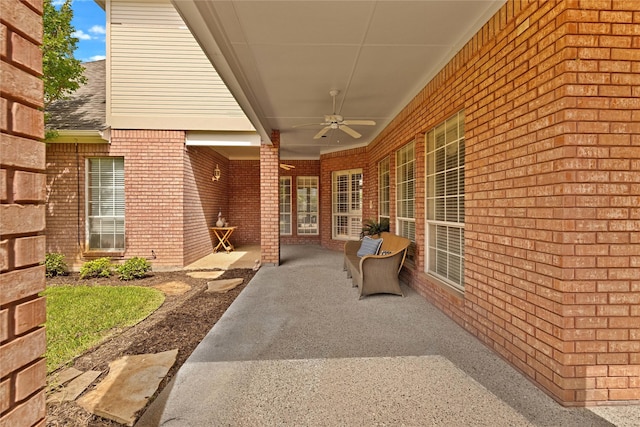 5503 Arch Bridge Ct, Arlington, TX 76017 - view of patio with a ceiling fan
