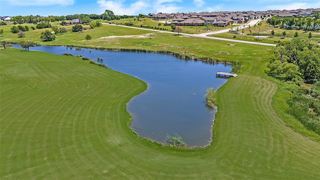 10356 Wild Rose Cir, Forney, TX 75126 - aerial perspective of suburban area with a nearby body of water and a local golf course