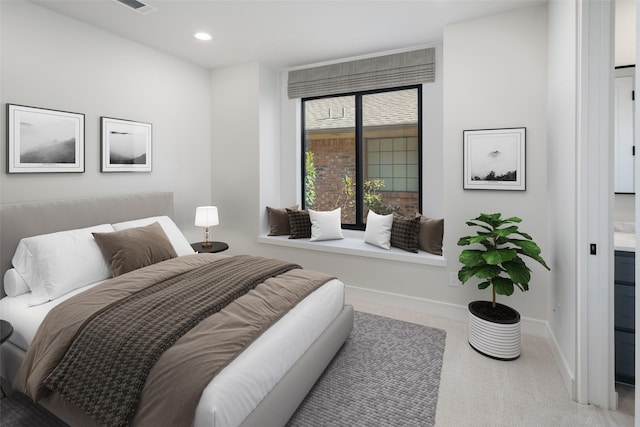 3512 Asbury St, University Park, TX 75205 - bedroom with baseboards, carpet, and recessed lighting