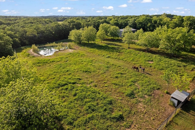 233 Reast Rd, Whitesboro, TX 76273 - drone / aerial view of a heavily wooded area