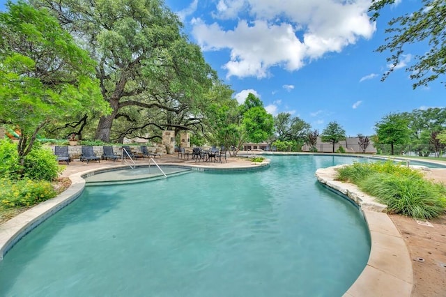 17015 Salado Dr, Woodway, TX 76712 - community pool featuring fence and a patio area