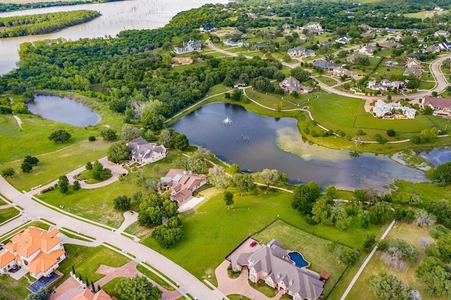 17015 Salado Dr, Woodway, TX 76712 - aerial view of property's location featuring a large body of water and nearby suburban area
