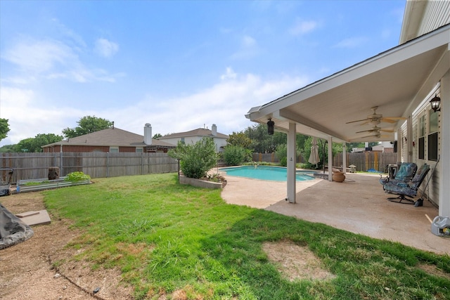 1612 Marble Cove Ln, Denton, TX 76210 - view of yard with ceiling fan and a patio