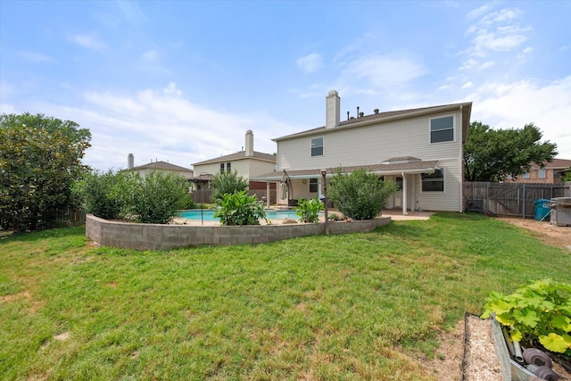 1612 Marble Cove Ln, Denton, TX 76210 - rear view of house featuring a patio area and a chimney