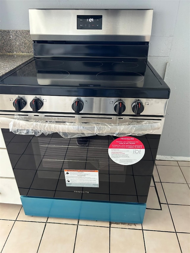 kitchen view of electric stove