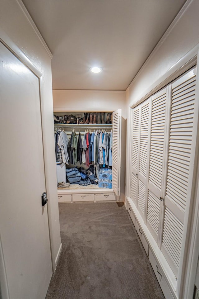 831 Plum St, Graham, TX 76450 - hall with carpet floors and recessed lighting