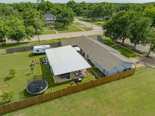 831 Plum St, Graham, TX 76450 - view from above of property