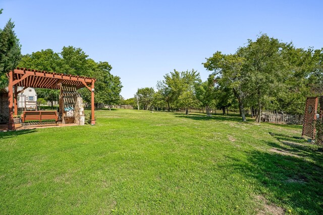 109 Rio Bravo Ct, Weatherford, TX 76088 - view of yard with a pergola