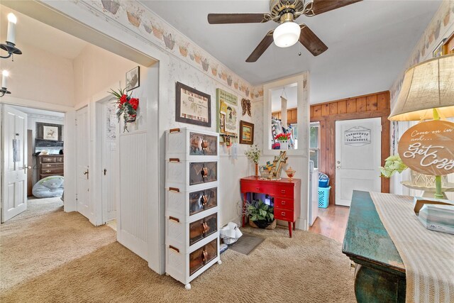 517 W College Ave, Coleman, TX 76834 - hallway with carpet floors