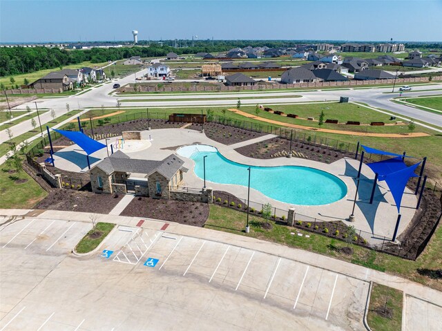1910 Blackbird Ln, Princeton, TX 75407 - bird's eye view of a pool area