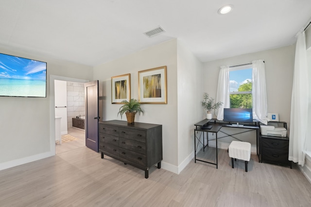 702 Griffith, Terrell, TX 75160 - office space with light wood-style floors, baseboards, and recessed lighting