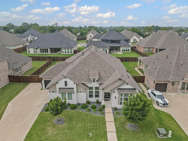 1318 Middleton Dr, Rockwall, TX 75087 - view of front of house featuring a shingled roof, a residential view, and concrete driveway