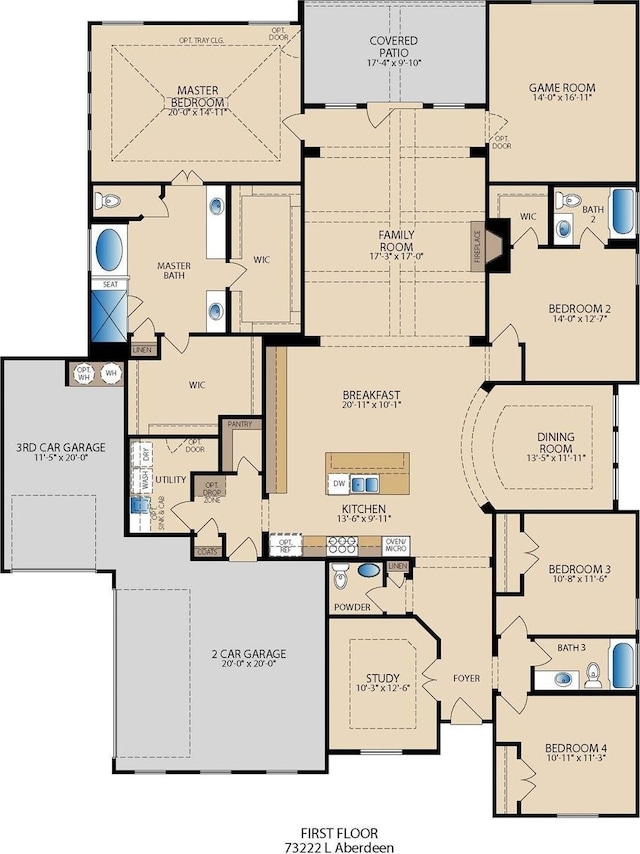 1318 Middleton Dr, Rockwall, TX 75087 - floor plan / room layout