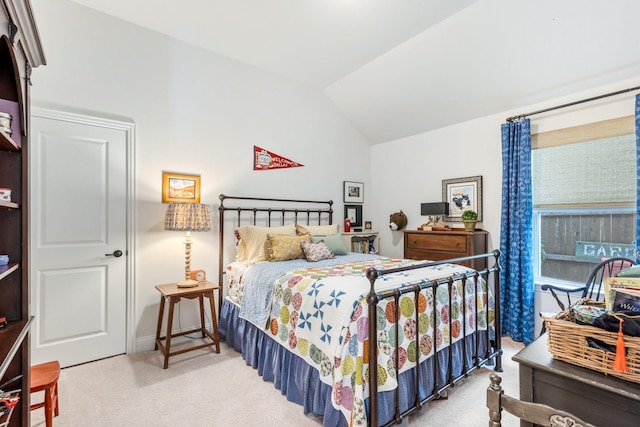 821 Mildren Ln, Fate, TX 75087 - bedroom with carpet flooring and vaulted ceiling