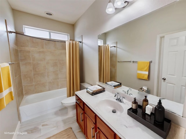 6407 Capulet Pl, Dallas, TX 75252 - full bath with shower / tub combo and vanity
