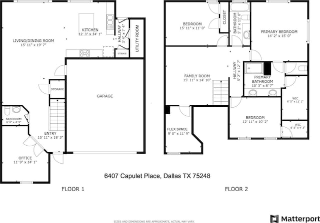 6407 Capulet Pl, Dallas, TX 75252 - view of room layout