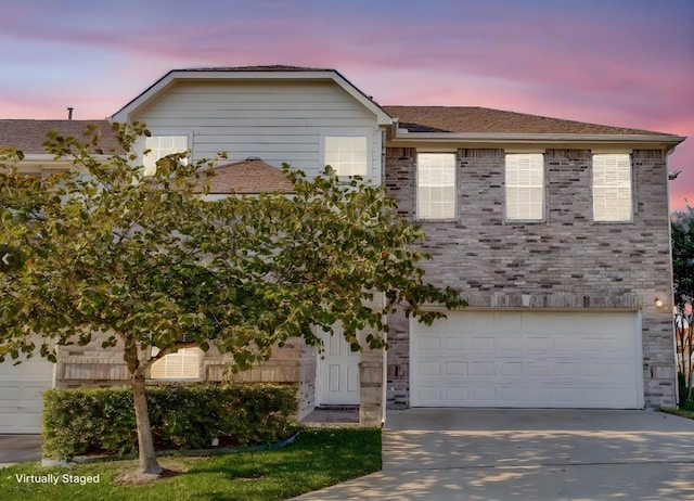 6407 Capulet Pl, Dallas, TX 75252 - view of front of property featuring an attached garage and driveway