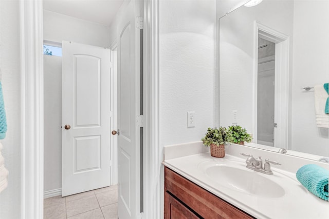 1600 Templegate Dr, Mckinney, TX 75072 - bathroom featuring vanity and tile patterned flooring