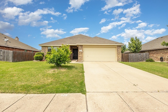 213 Longhorn Dr, Waxahachie, TX 75165 - ranch-style house with an attached garage, concrete driveway, and brick siding