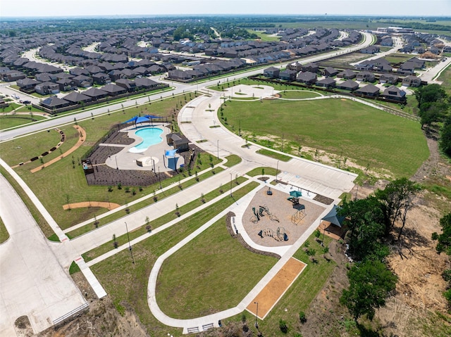 1903 Dove Dr, Princeton, TX 75407 - aerial overview of property's location with a pool and nearby suburban area