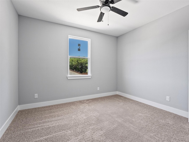 6223 Post Oak Ter, Fort Worth, TX 76112 - carpeted empty room featuring ceiling fan and baseboards