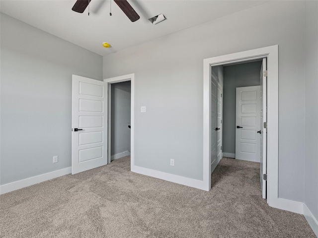 6223 Post Oak Ter, Fort Worth, TX 76112 - unfurnished bedroom with carpet, baseboards, and a ceiling fan