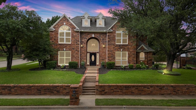 755 Richmond Ln, Keller, TX 76248 - traditional-style house featuring a front yard, roof with shingles, and brick siding
