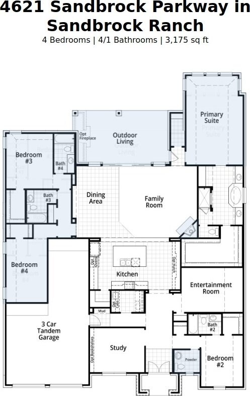 4621 Sandbrock Pkwy, Aubrey, TX 76227 - home floor plan