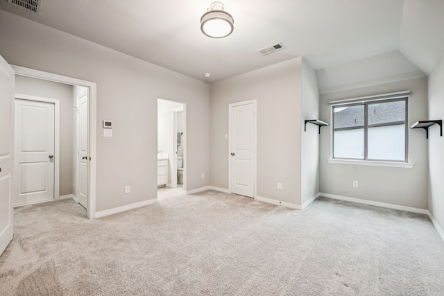3940 White Clover Ln, Prosper, TX 75078 - unfurnished bedroom with light colored carpet, baseboards, and ensuite bathroom