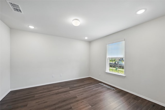 1611 Timpson Dr, Forney, TX 75126 - spare room with dark wood-type flooring, baseboards, and recessed lighting