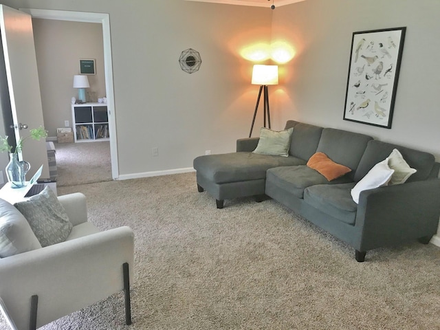 302 N 1st St, Wylie, TX 75098 - carpeted living room featuring baseboards