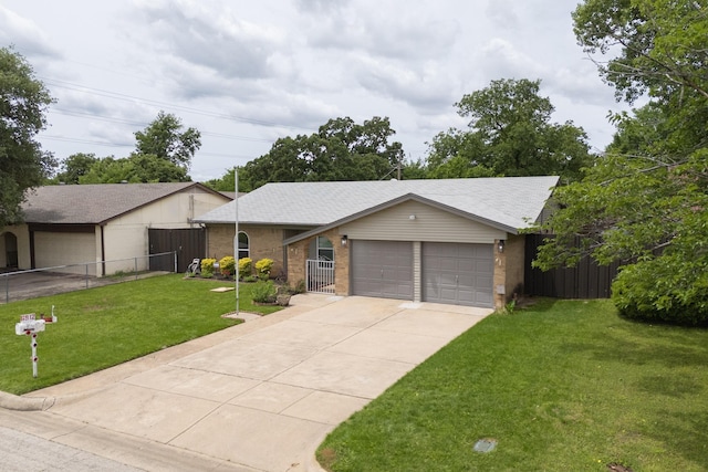 6912 Griggs St, Forest Hill, TX 76140 - single story home featuring brick siding, concrete driveway, an attached garage, and a shingled roof