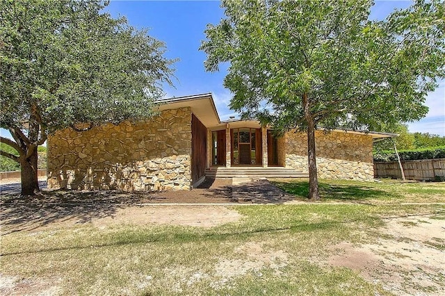 4208 Shore Front Dr, Fort Worth, TX 76135 - view of front of house with stone siding
