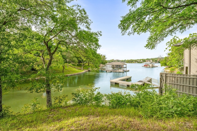 4208 Shore Front Dr, Fort Worth, TX 76135 - water view with a floating dock