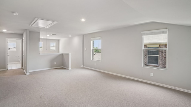 516 Willet Dr, Mckinney, TX 75069 - carpeted empty room with attic access, plenty of natural light, and recessed lighting