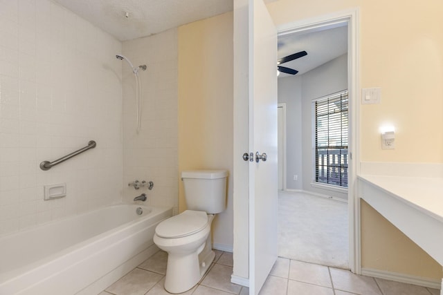 3101 Townbluff Dr Unit 1013, Plano, TX 75075 - full bath featuring toilet, bathtub / shower combination, tile patterned flooring, and vanity