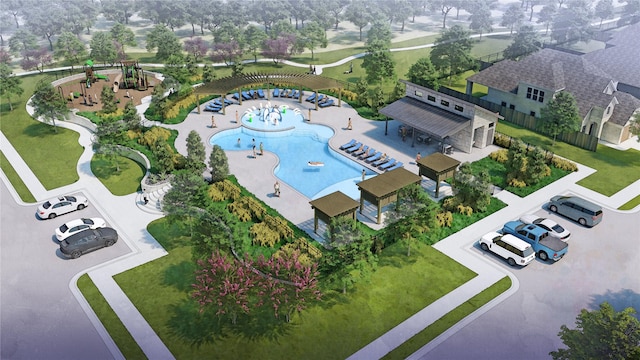 502 Stagg St, Mckinney, TX 75069 - bird's eye view of a pool