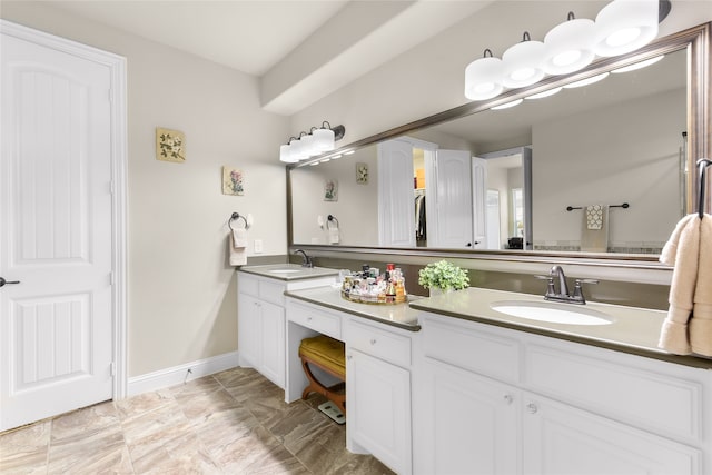 215 Dominion Dr, Wylie, TX 75098 - full bathroom with double vanity and baseboards