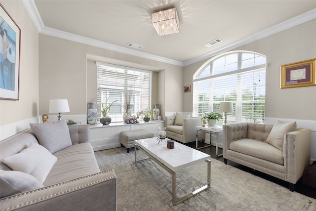 215 Dominion Dr, Wylie, TX 75098 - living room with crown molding