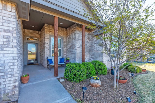 6709 Tradition Dr, Abilene, TX 79606 - entrance to property with brick siding and covered porch
