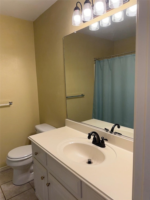 804 Austin Acre, Sulphur Springs, TX 75482 - full bathroom featuring toilet, tile patterned floors, and vanity