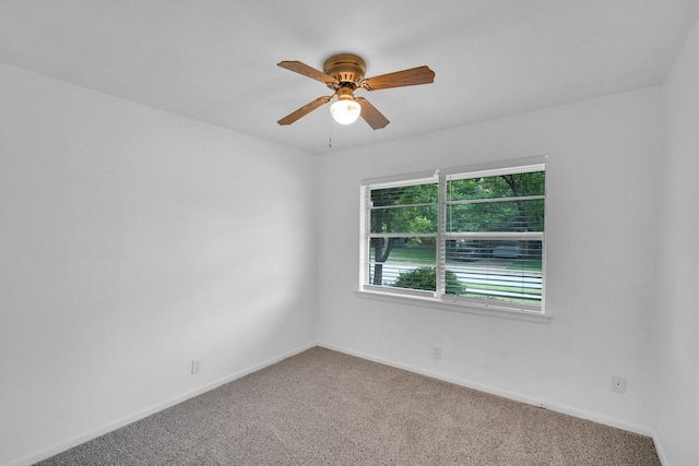 510 Allen Ave, Duncanville, TX 75137 - carpeted empty room with ceiling fan and baseboards