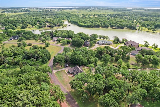 422 Sundance, Corsicana, TX 75109 - drone / aerial view of a nearby body of water and a forest