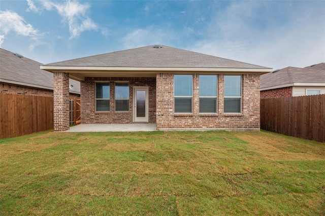 1683 Timpson Dr, Forney, TX 75126 - rear view of house featuring a patio area and brick siding