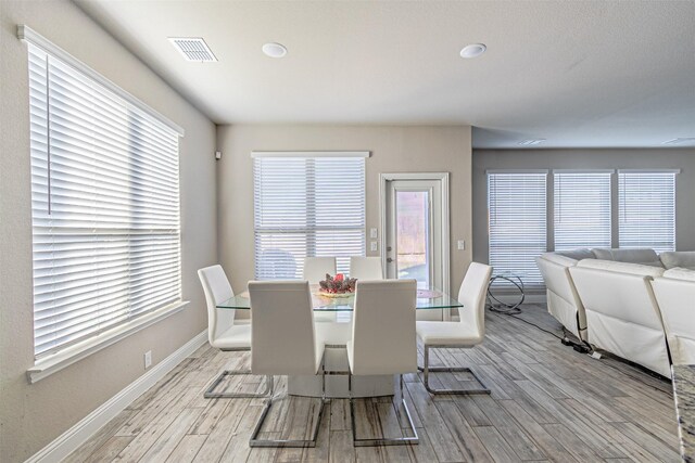 3001 Spring Ct, Midlothian, TX 76065 - dining area featuring wood finished floors, baseboards, and recessed lighting