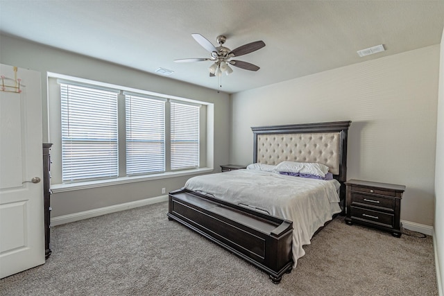 3001 Spring Ct, Midlothian, TX 76065 - bedroom featuring carpet flooring, baseboards, and a ceiling fan